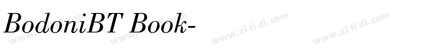 BodoniBT Book字体转换